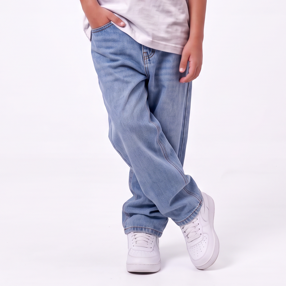 KIDS WIDE LEG JEANS